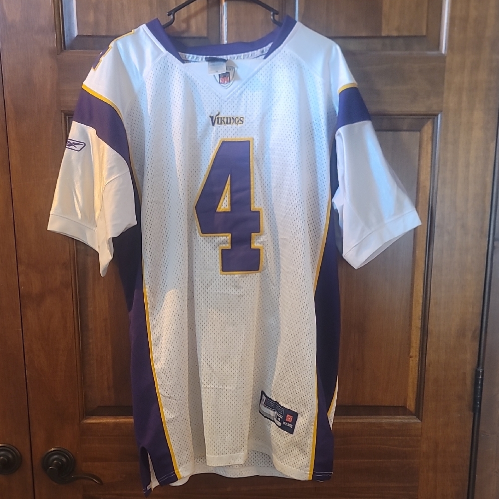 NFL Vikings White and Purple Jersey